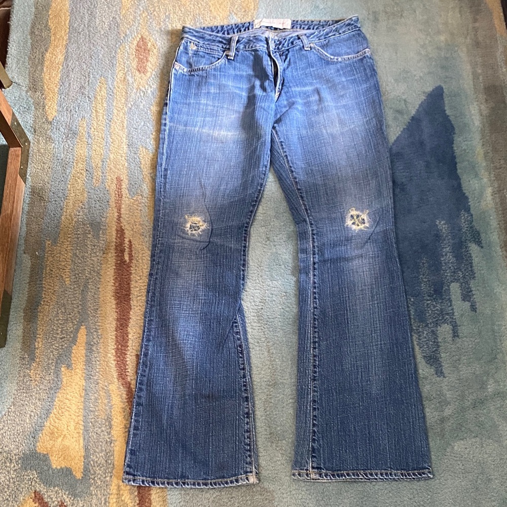 Paper Denim & Cloth Blue Distressed Jeans